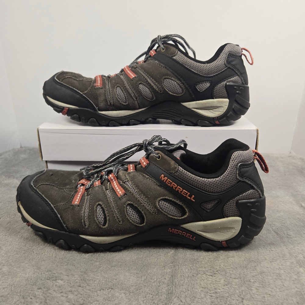 Merrell Crosslander Vent Mens Hiking Shoes Brown Suede J343406C Size 12